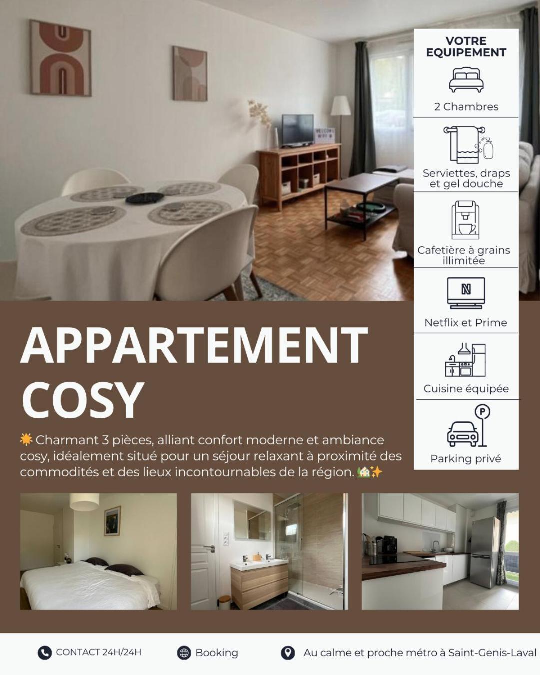 Appartement Cosy Et Confortable Сен-Жені-Лаваль Екстер'єр фото